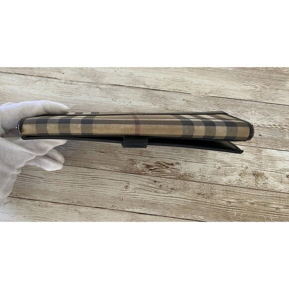 Burberry Wallet Women’s Large Tartan plaid Bifold Authentic - Picture 10 of 16